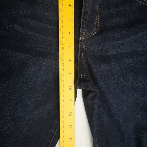 Democracy Abs Solution Ladies Size 8 Dark Wash Skinny Leg Blue Jeans - Picture 13 of 14